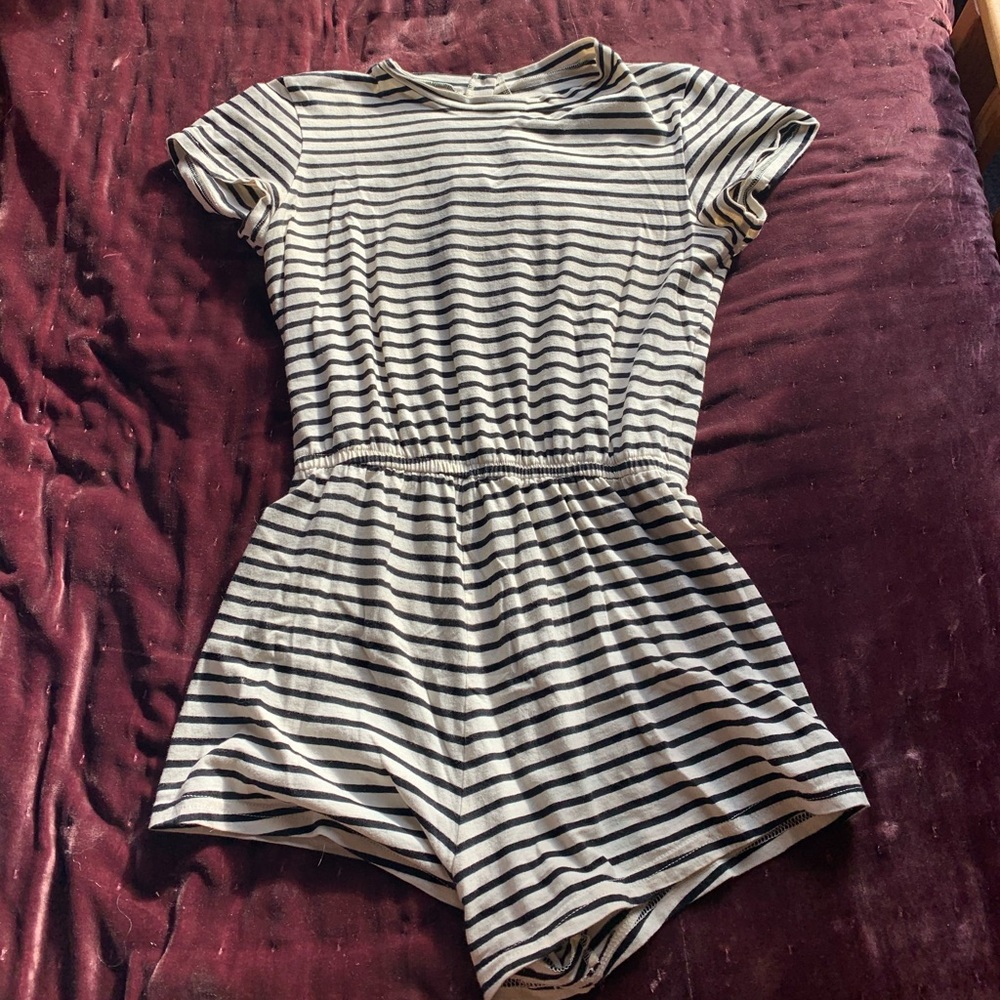American Apparel striped romper